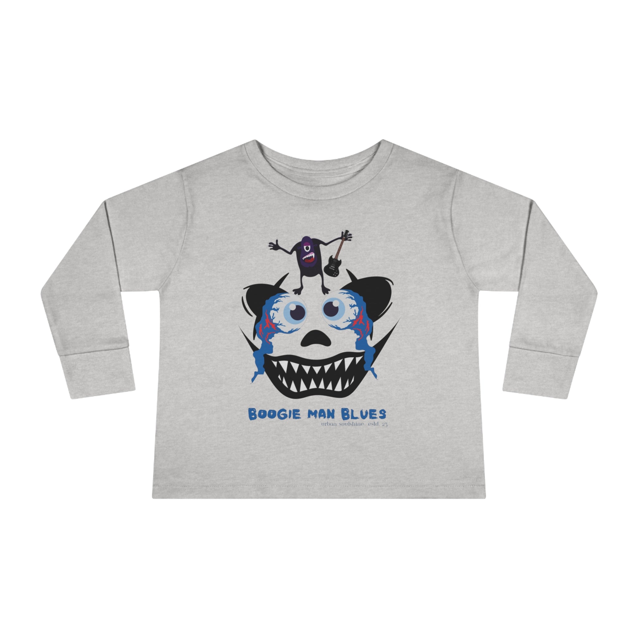 Urban SoulShine & co Kids clothes Boogie Man Blues Toddler Long Sleeve Tee (Unisex Tots)