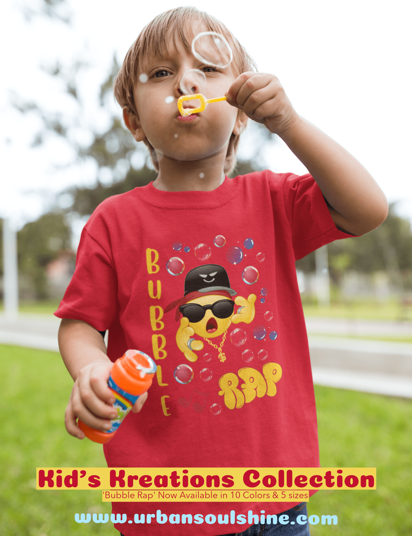 Urban SoulShine & co Kids clothes Bubble Rap Kid's Sarcasm Tee (unisex)