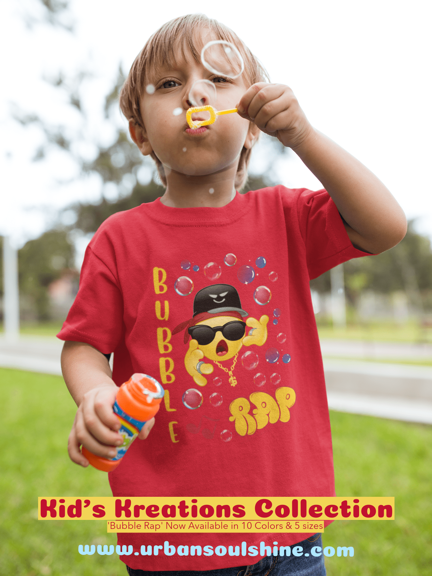 Urban SoulShine & co Kids clothes Bubble Rap Kid's Sarcasm Tee (unisex)