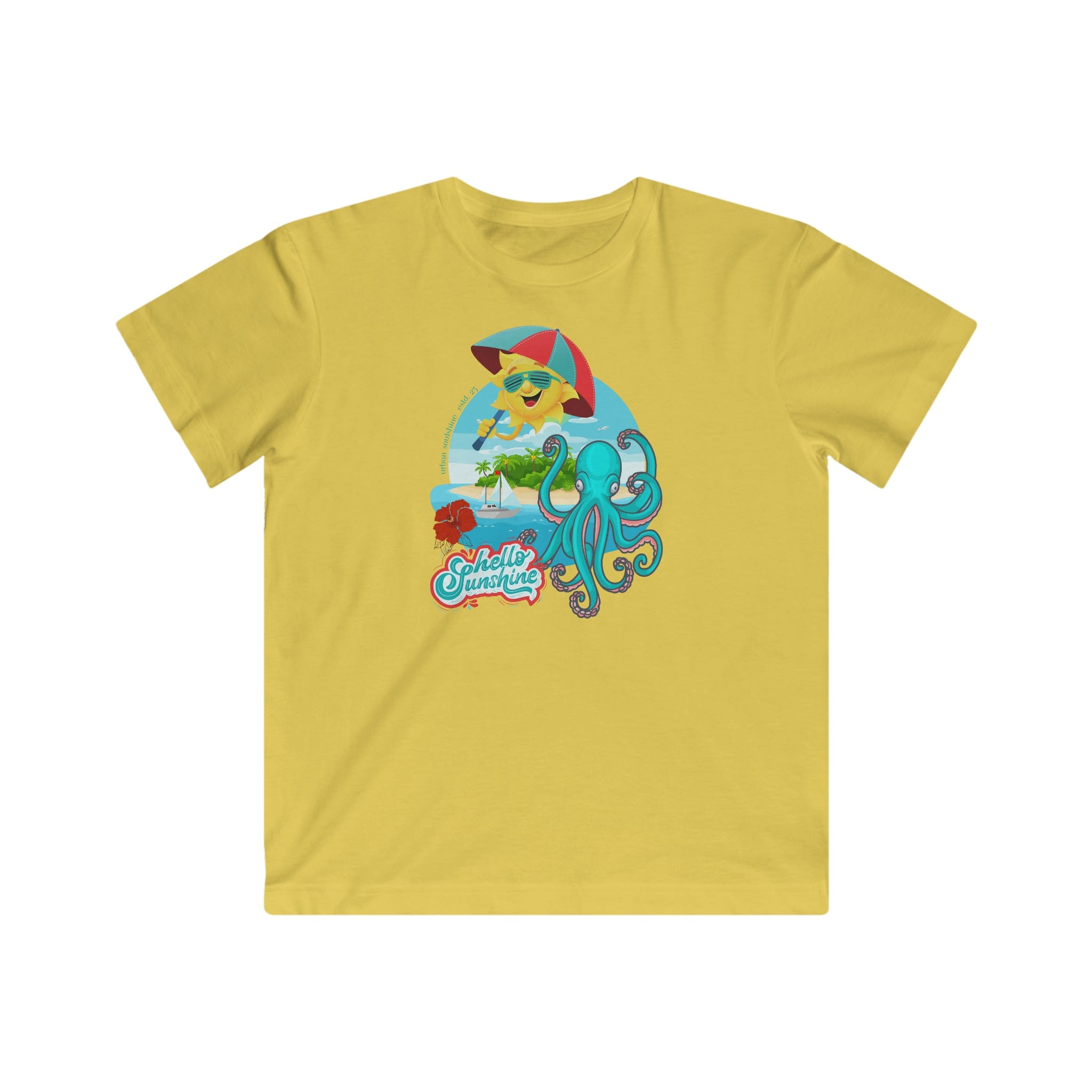 Urban SoulShine & co Kids clothes Butter / XS Hello Sunshine Kid's Octopus Tee