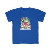 Urban SoulShine & co Kids clothes Cali Blue / XS Long Ears Christmas Tree Farm Donkey Claus Soft Tee (Unisex Youth)