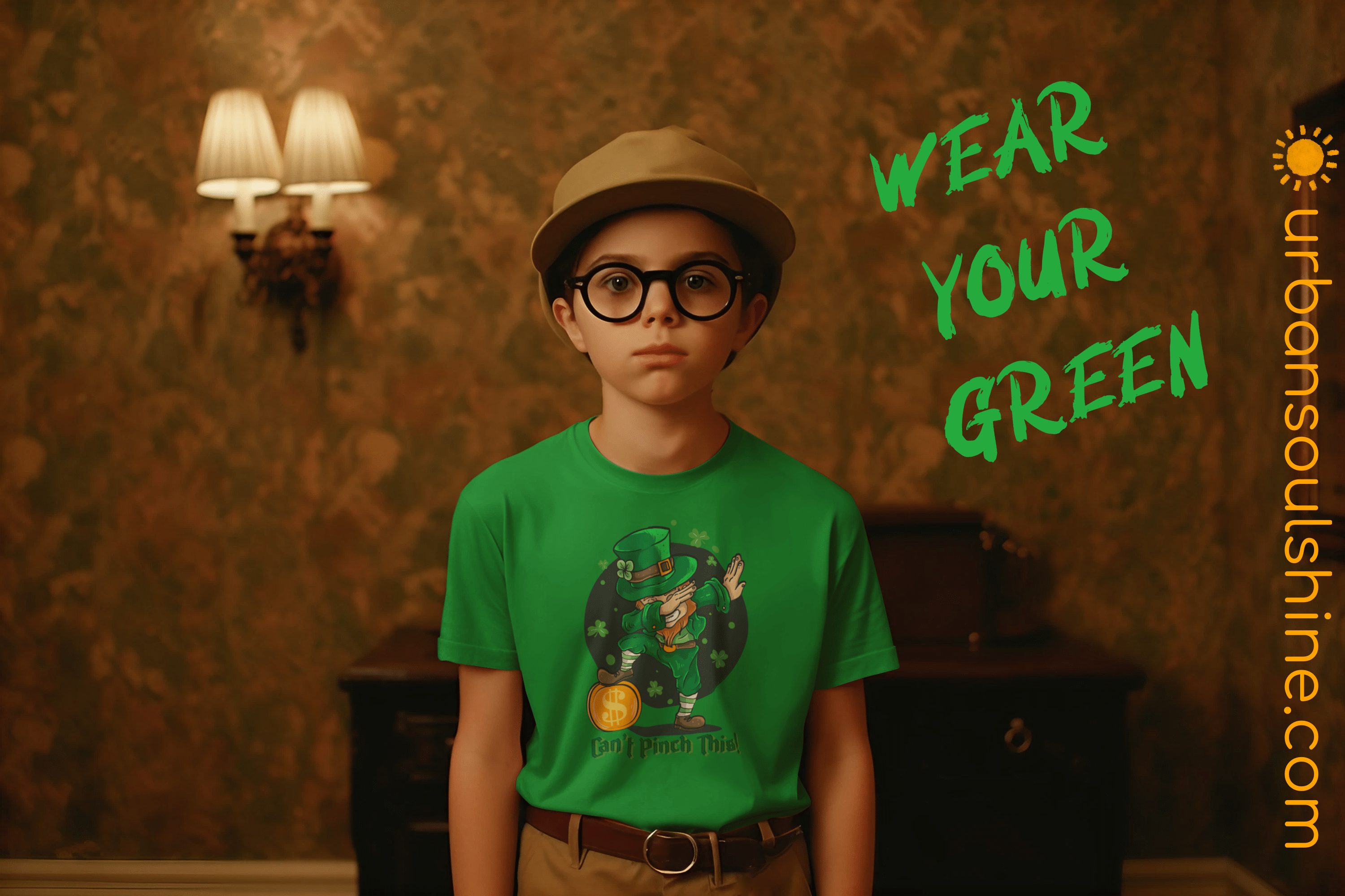 Urban SoulShine & co Kids clothes Can't Pinch This Leprechaun Dance Jersey Tee (Youth)