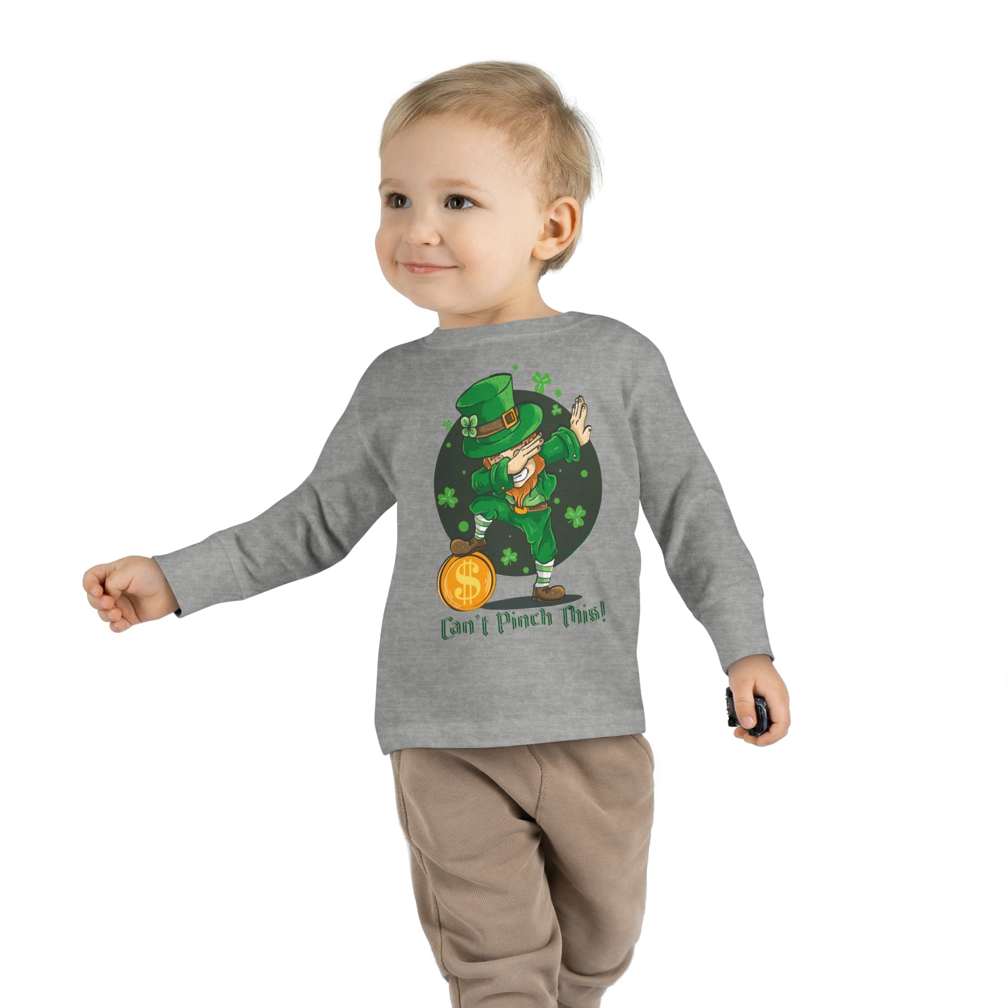 Urban SoulShine & co Kids clothes Can't Pinch This Leprechaun Dance Long Sleeve Tee (Toddler)