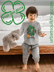 Urban SoulShine & co Kids clothes Can't Pinch This Leprechaun Dance Long Sleeve Tee (Toddler)