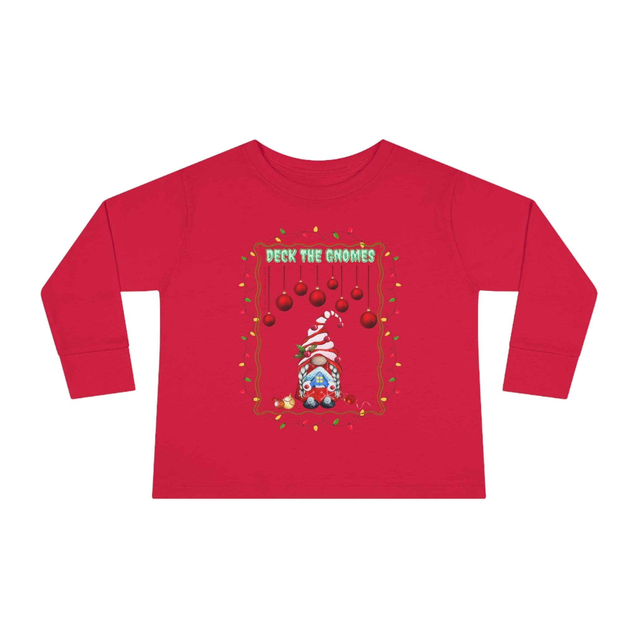 Urban SoulShine & co Kids clothes Deck The Gnomes Christmas Toddler Long Sleeve Tee