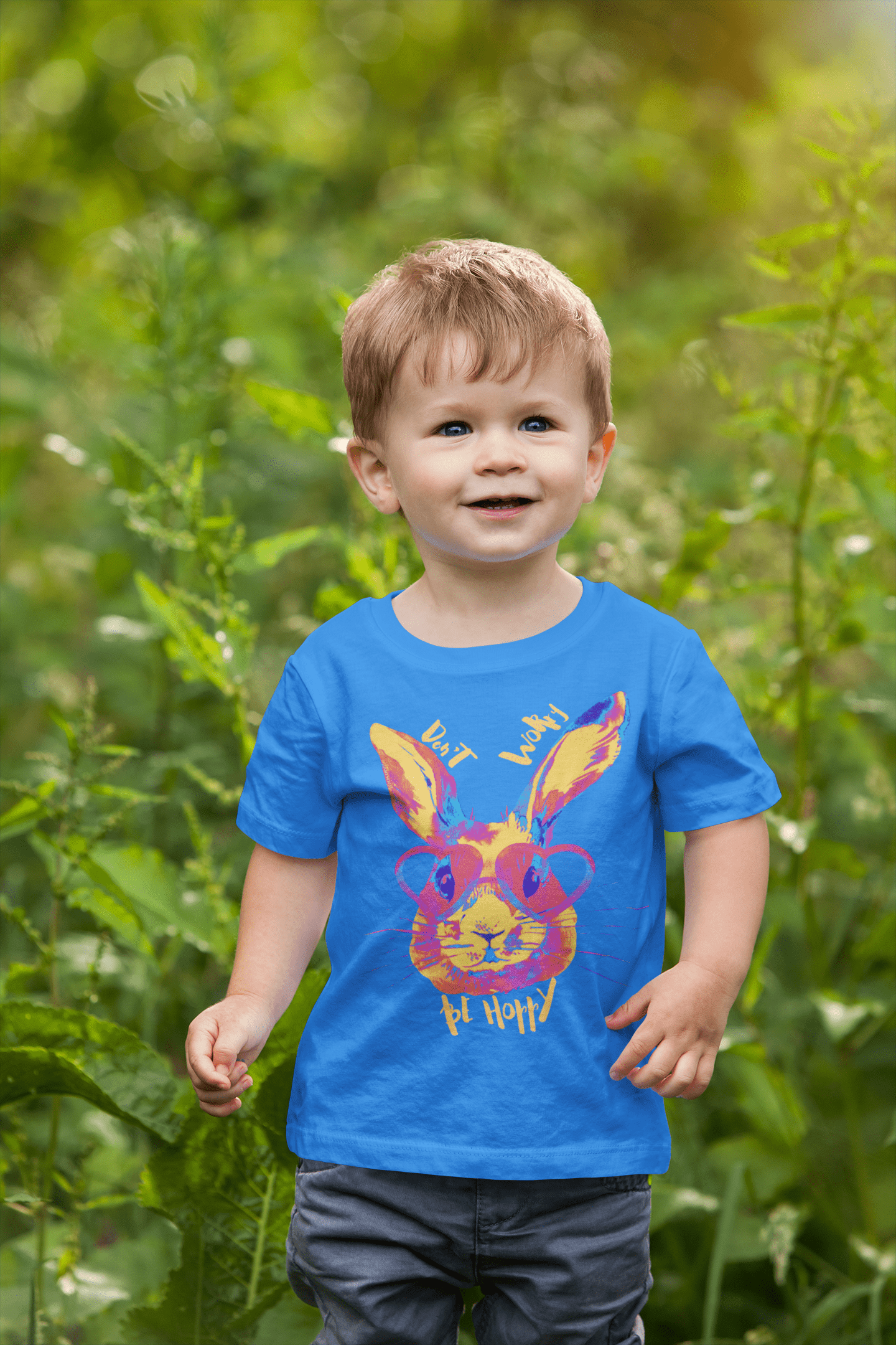 Urban SoulShine & co Kids clothes Don't Worry Be Hoppy Easter Cotton Tee (Youth)