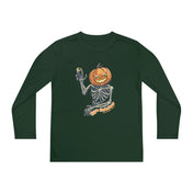 Urban SoulShine & co Kids clothes Forest Green / L Eye Catcher Halloween Youth Long Sleeve Moisture Wicking Tee