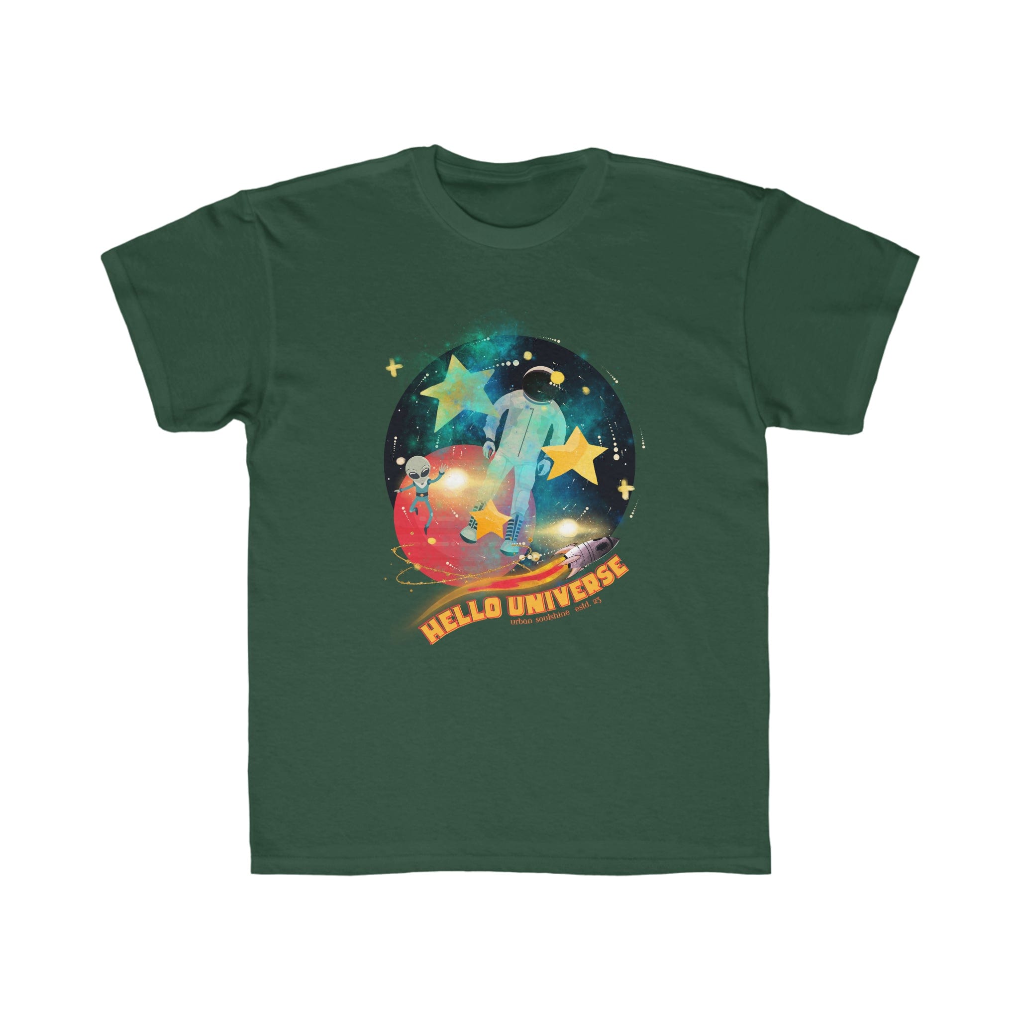 Urban SoulShine & co Kids clothes Forest / XS Hello Universe Kid's Space Tee (unisex)