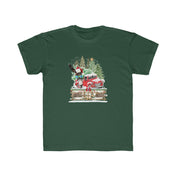 Urban SoulShine & co Kids clothes Forest / XS Long Ears Christmas Tree Farm Donkey Claus Soft Tee (Unisex Youth)