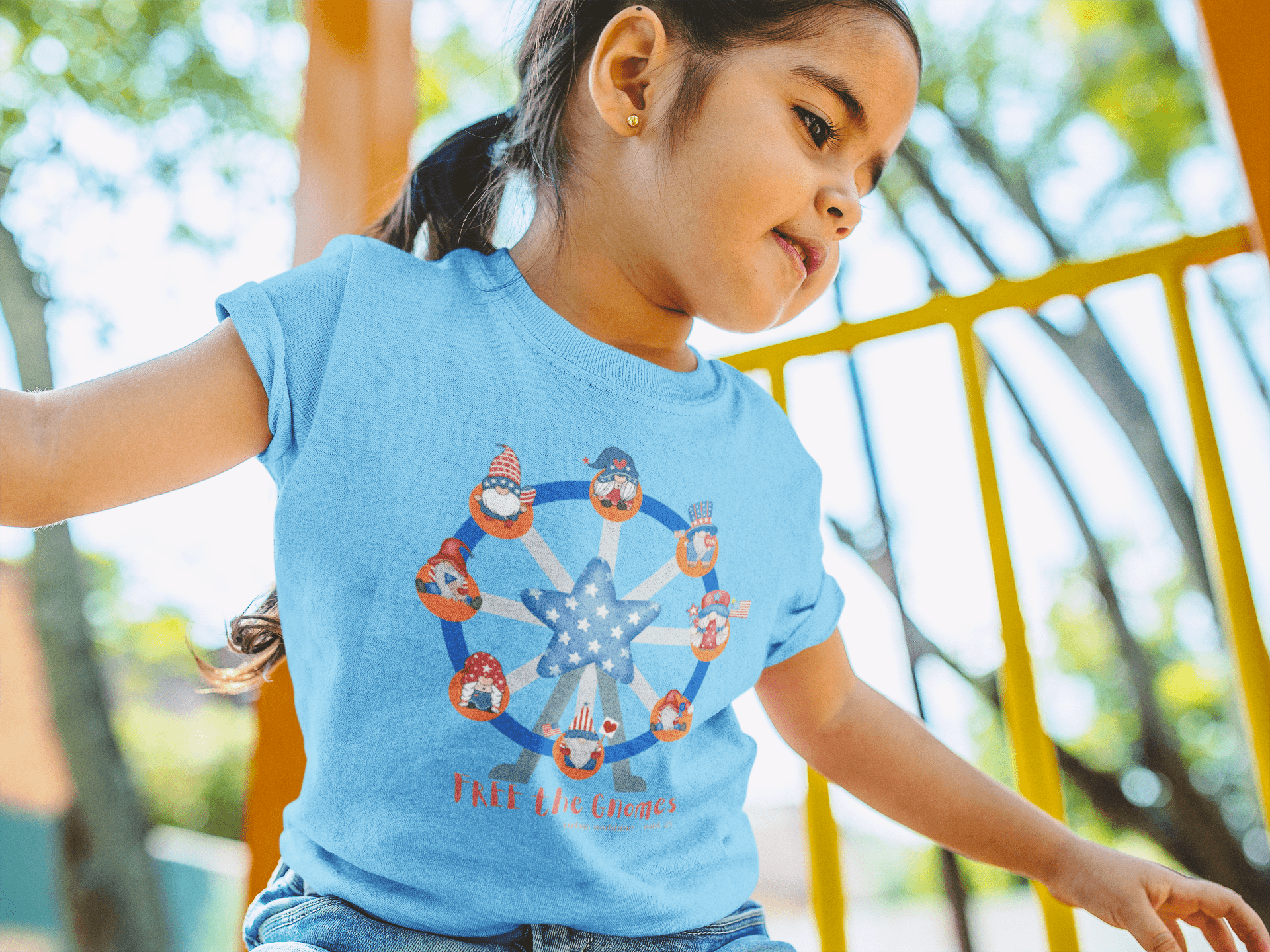 Urban SoulShine & co Kids clothes FREE the GNOMES Ferris Wheel Kid's Tank (unisex)