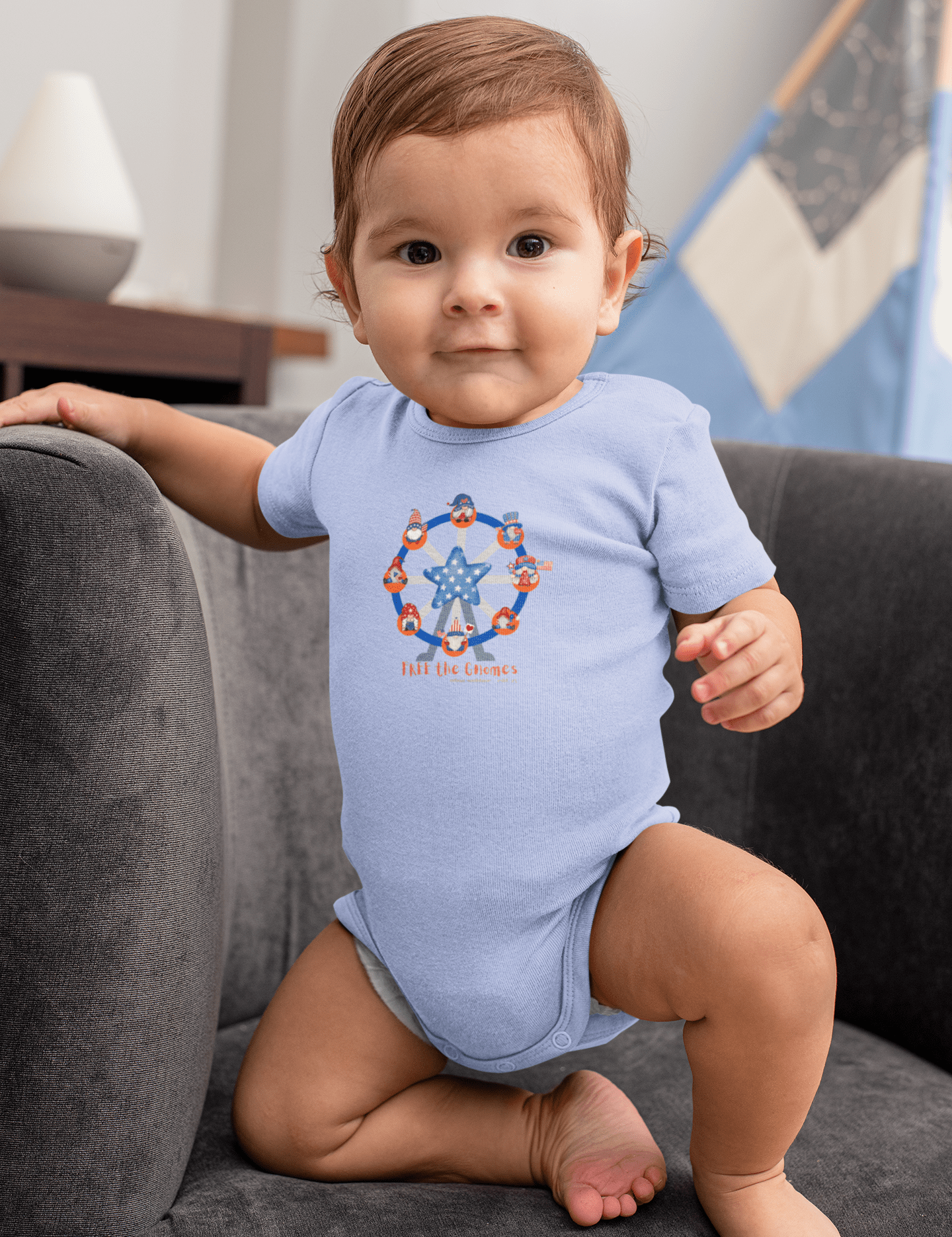 Urban SoulShine & co Kids clothes Free the Gnomes Ferris Wheel Onesie