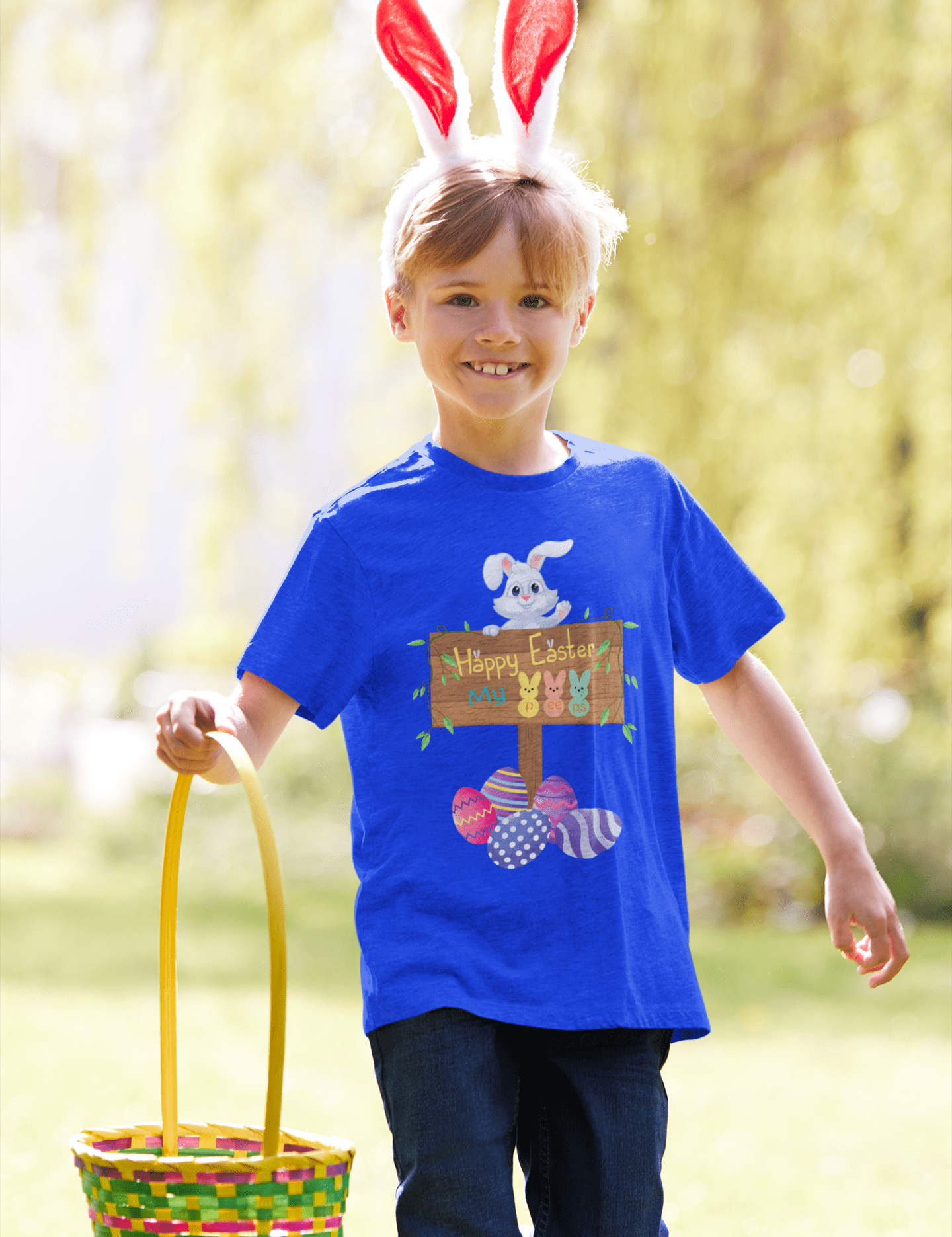 Urban SoulShine & co Kids clothes Happy Easter My Peeps Cotton Tee (Youth)