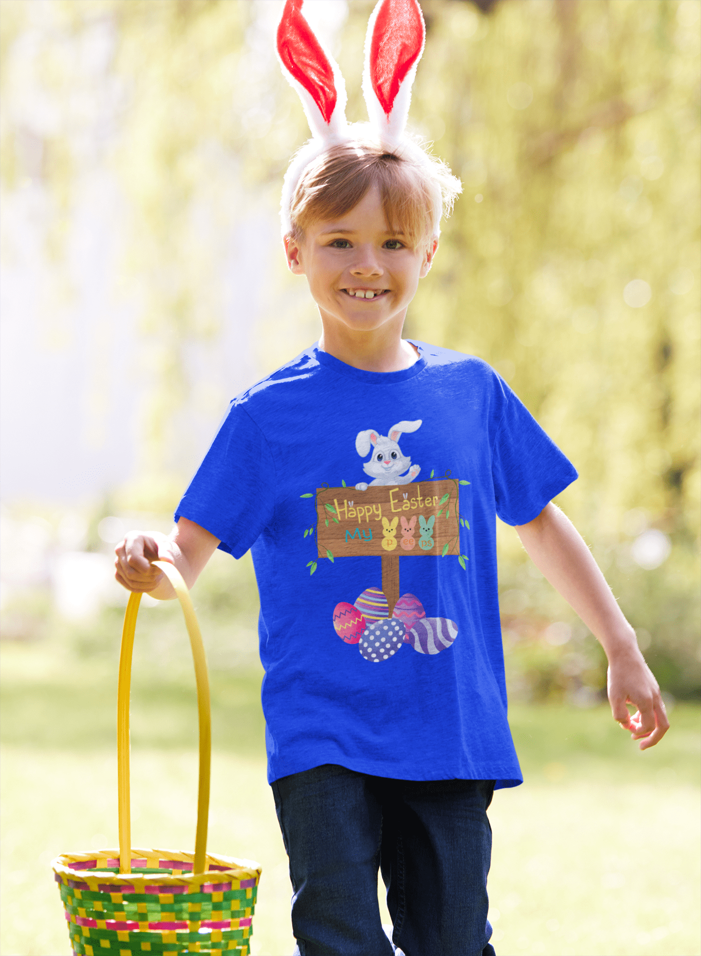 Urban SoulShine & co Kids clothes Happy Easter My Peeps Cotton Tee (Youth)