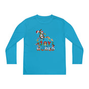 Urban SoulShine & co Kids clothes Joy To The World Donkey Claus Long Sleeve Competitor Tee (Youth Unisex)