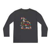 Urban SoulShine & co Kids clothes Joy To The World Donkey Claus Long Sleeve Competitor Tee (Youth Unisex)