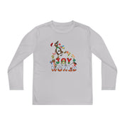 Urban SoulShine & co Kids clothes Joy To The World Donkey Claus Long Sleeve Competitor Tee (Youth Unisex)