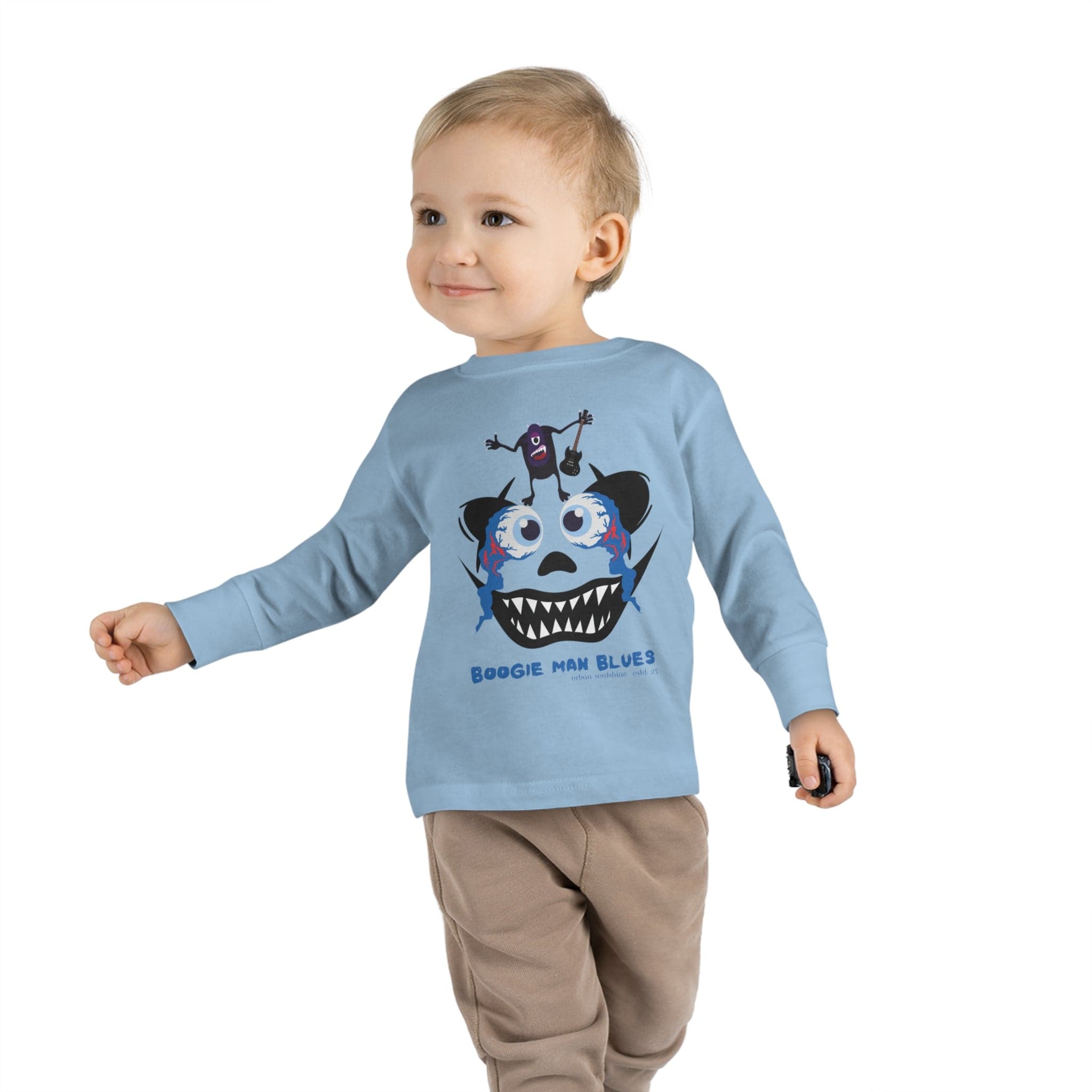 Urban SoulShine & co Kids clothes Light Blue / 2T Boogie Man Blues Toddler Long Sleeve Tee (Unisex Tots)