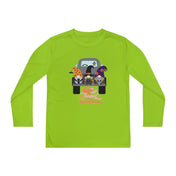 Urban SoulShine & co Kids clothes Lime Shock / S Farm Truck Gnomes Halloween Youth Long Sleeve Moisture Wicking Tee (unisex)