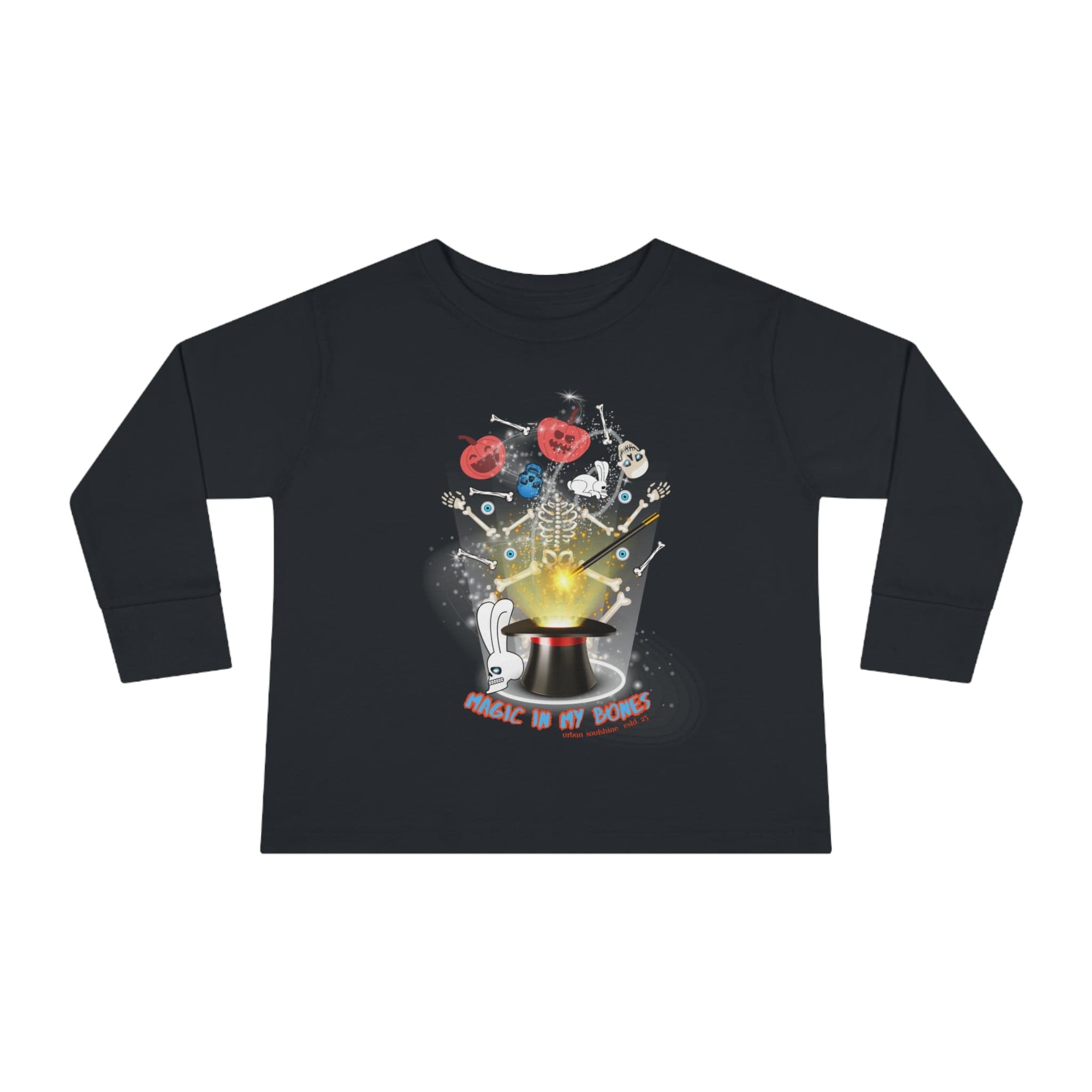 Urban SoulShine & co Kids clothes Magic In My Bones Halloween Toddler Long Sleeve Tee