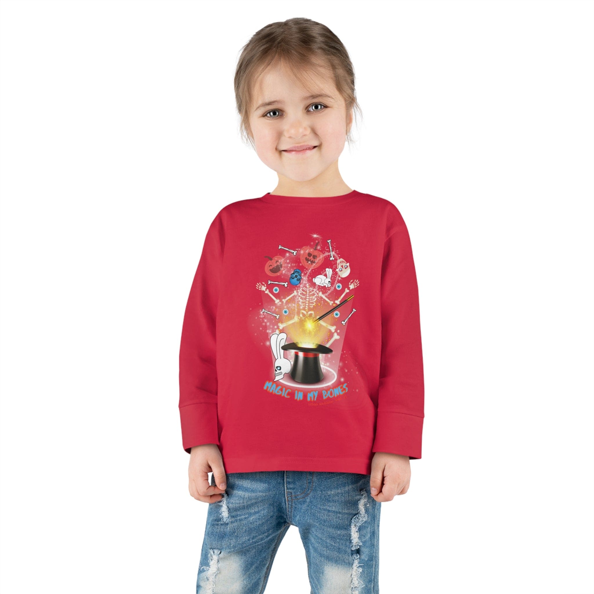 Urban SoulShine & co Kids clothes Magic In My Bones Halloween Toddler Long Sleeve Tee