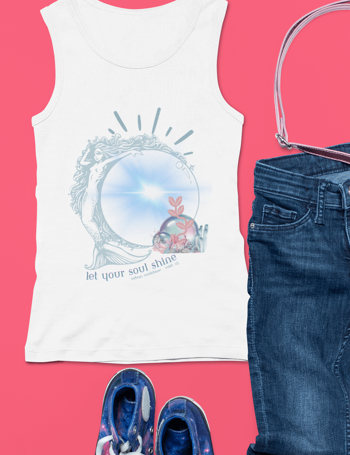 Urban SoulShine & co Kids clothes Mermaid Let Your Soul Shine Bubble Tank (kids)