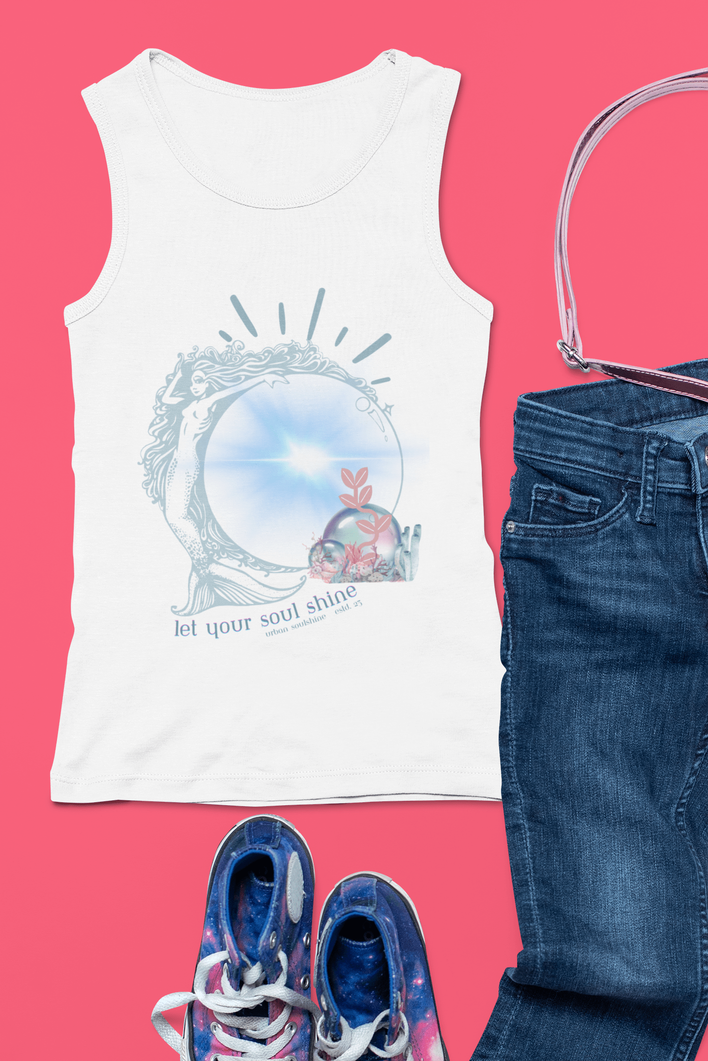 Urban SoulShine & co Kids clothes Mermaid Let Your Soul Shine Bubble Tank (kids)