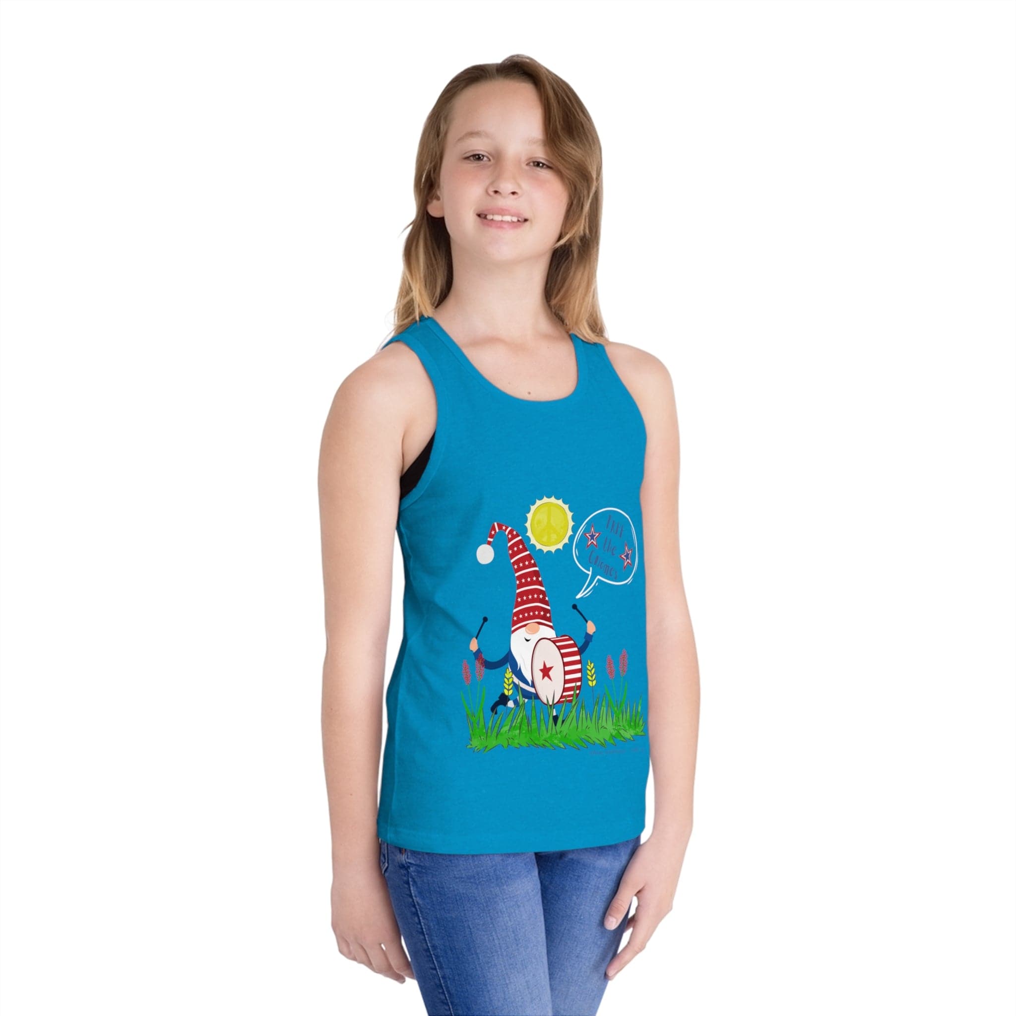  S FREE the GNOMES Drummer Kid's Tank (unisex)