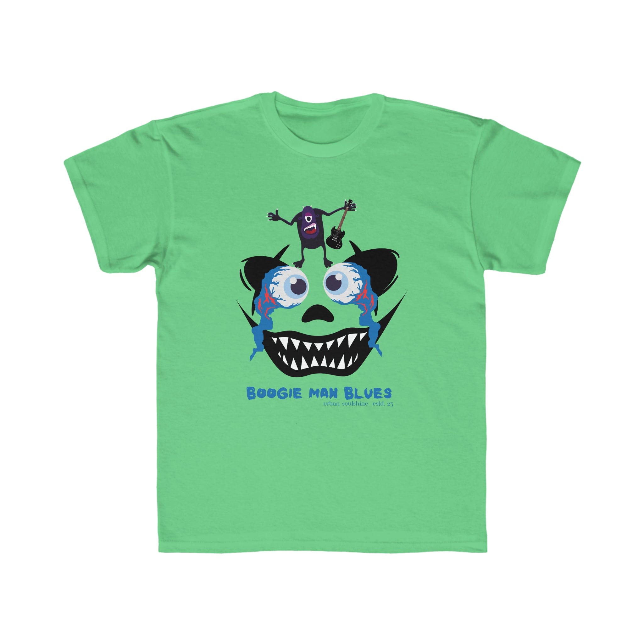 Urban SoulShine & co Kids clothes Neon Green / XS Boogie Man Blues Kid's Tee