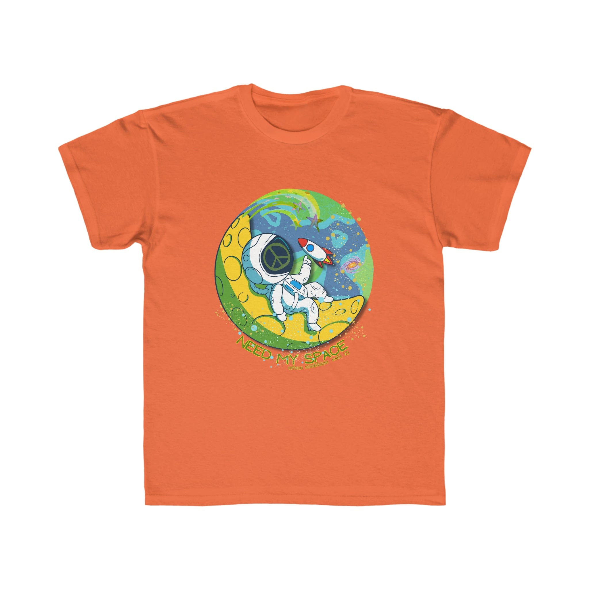 Urban SoulShine & co Kids clothes Orange / XS Need My Space Astronaut Kid's Tee (unisex)