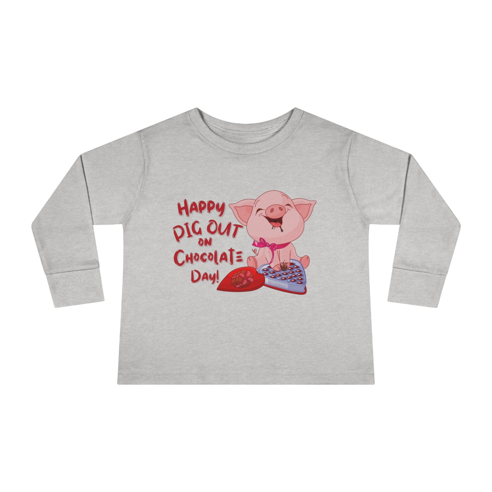 Urban SoulShine & co Kids clothes Pig Out On Chocolate Valentine's Toddler Tee