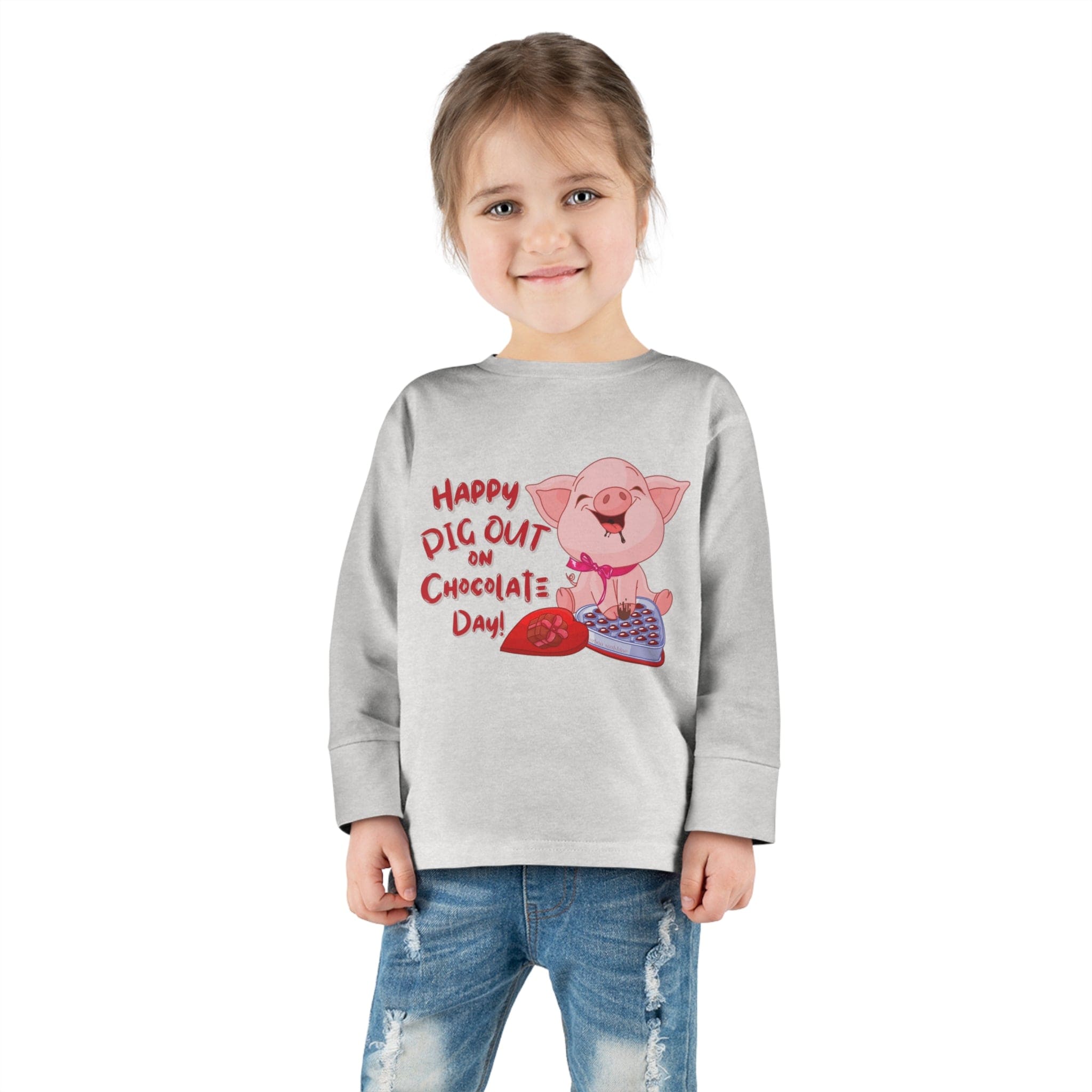 Urban SoulShine & co Kids clothes Pig Out On Chocolate Valentine's Toddler Tee