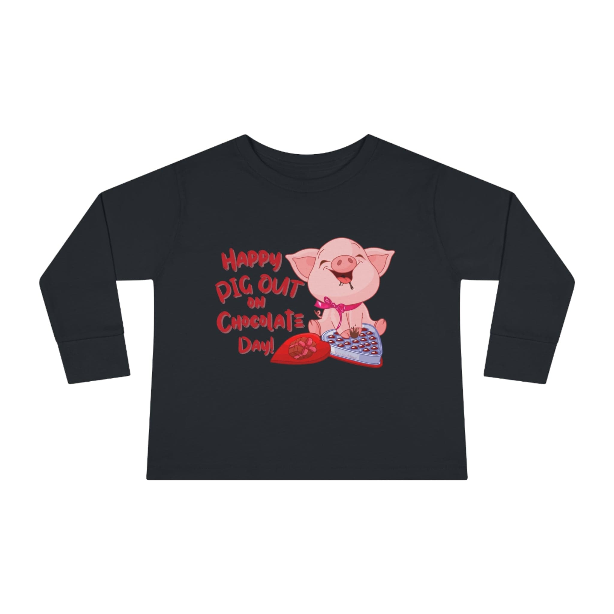 Urban SoulShine & co Kids clothes Pig Out On Chocolate Valentine's Toddler Tee