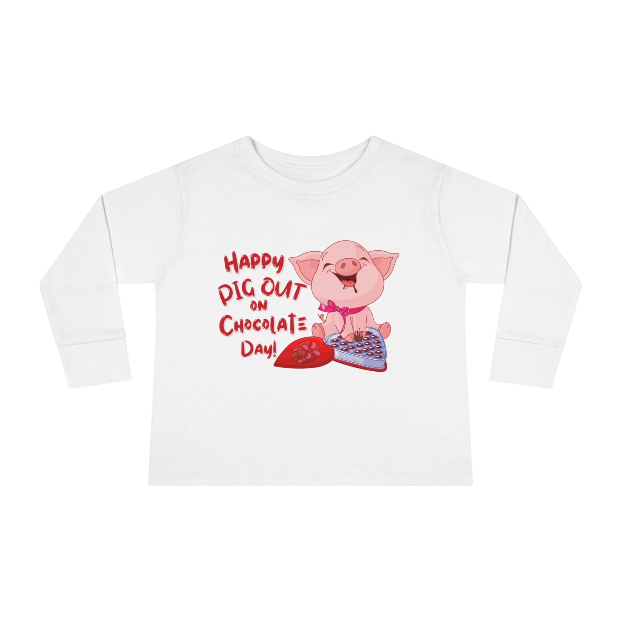 Urban SoulShine & co Kids clothes Pig Out On Chocolate Valentine's Toddler Tee