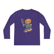 Urban SoulShine & co Kids clothes Purple / S Eye Catcher Halloween Youth Long Sleeve Moisture Wicking Tee