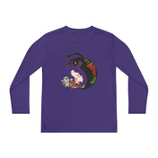 Urban SoulShine & co Kids clothes Purple / S It's Boooooooo Time Halloween Youth Long Sleeve Moisture Wicking Tee