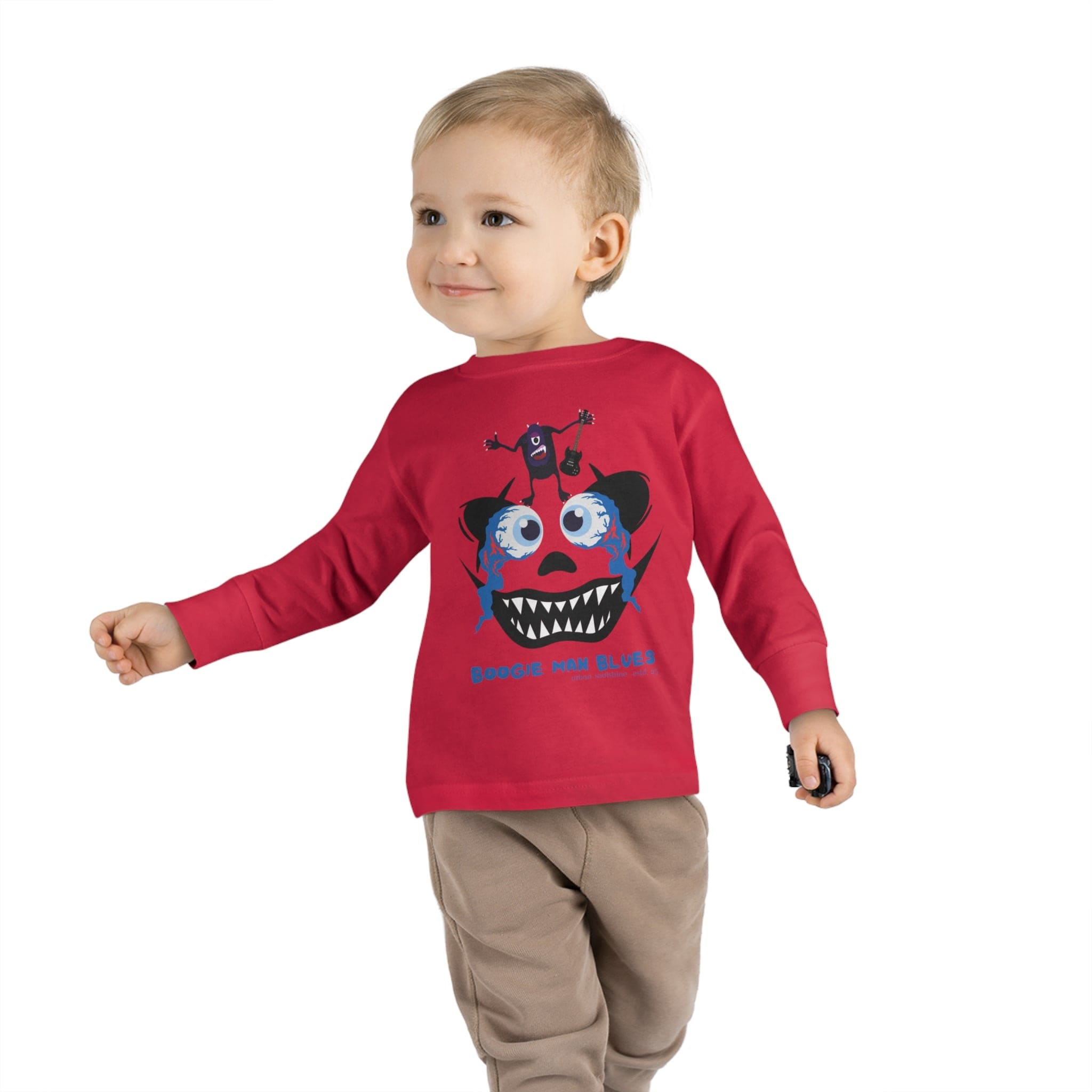 Urban SoulShine & co Kids clothes Red / 2T Boogie Man Blues Toddler Long Sleeve Tee (Unisex Tots)