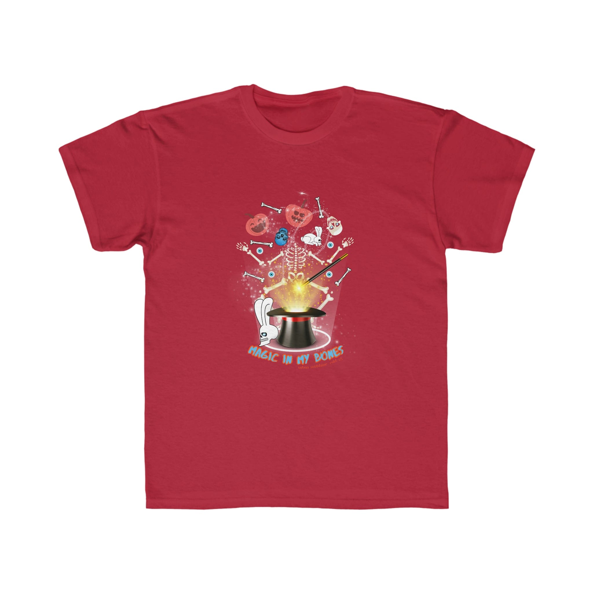 Urban SoulShine & co Kids clothes Red / XS Magic In My Bones Halloween Kids Regular Fit Tee (unisex)