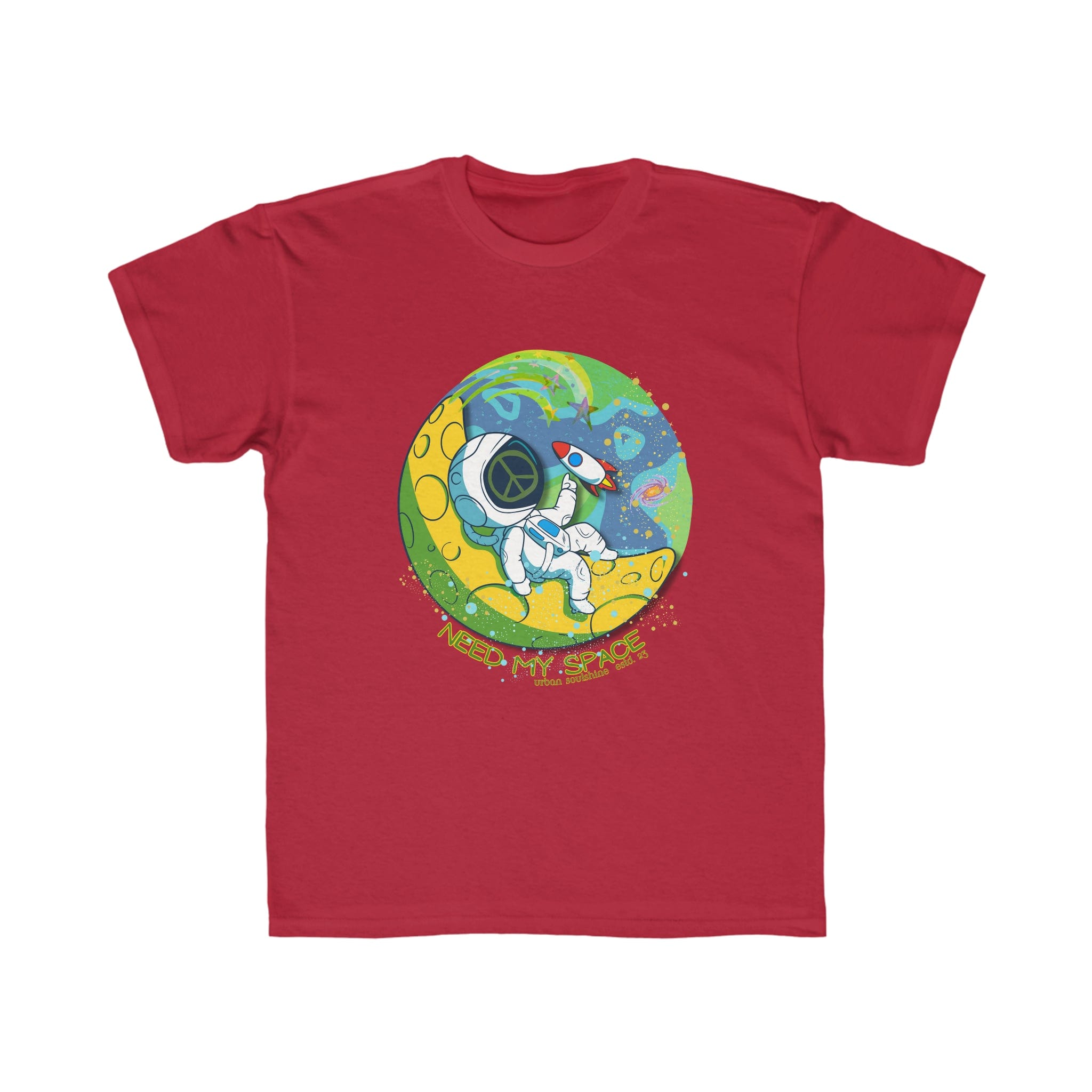 Urban SoulShine & co Kids clothes Red / XS Need My Space Astronaut Kid's Tee (unisex)