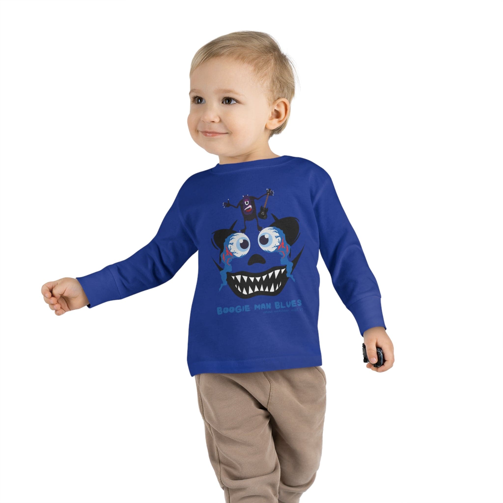 Urban SoulShine & co Kids clothes Royal / 2T Boogie Man Blues Toddler Long Sleeve Tee (Unisex Tots)