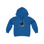 Urban SoulShine & co Kids clothes Royal / S Horse Kicks Youth Heavy Blend Hooded Sweatshirt