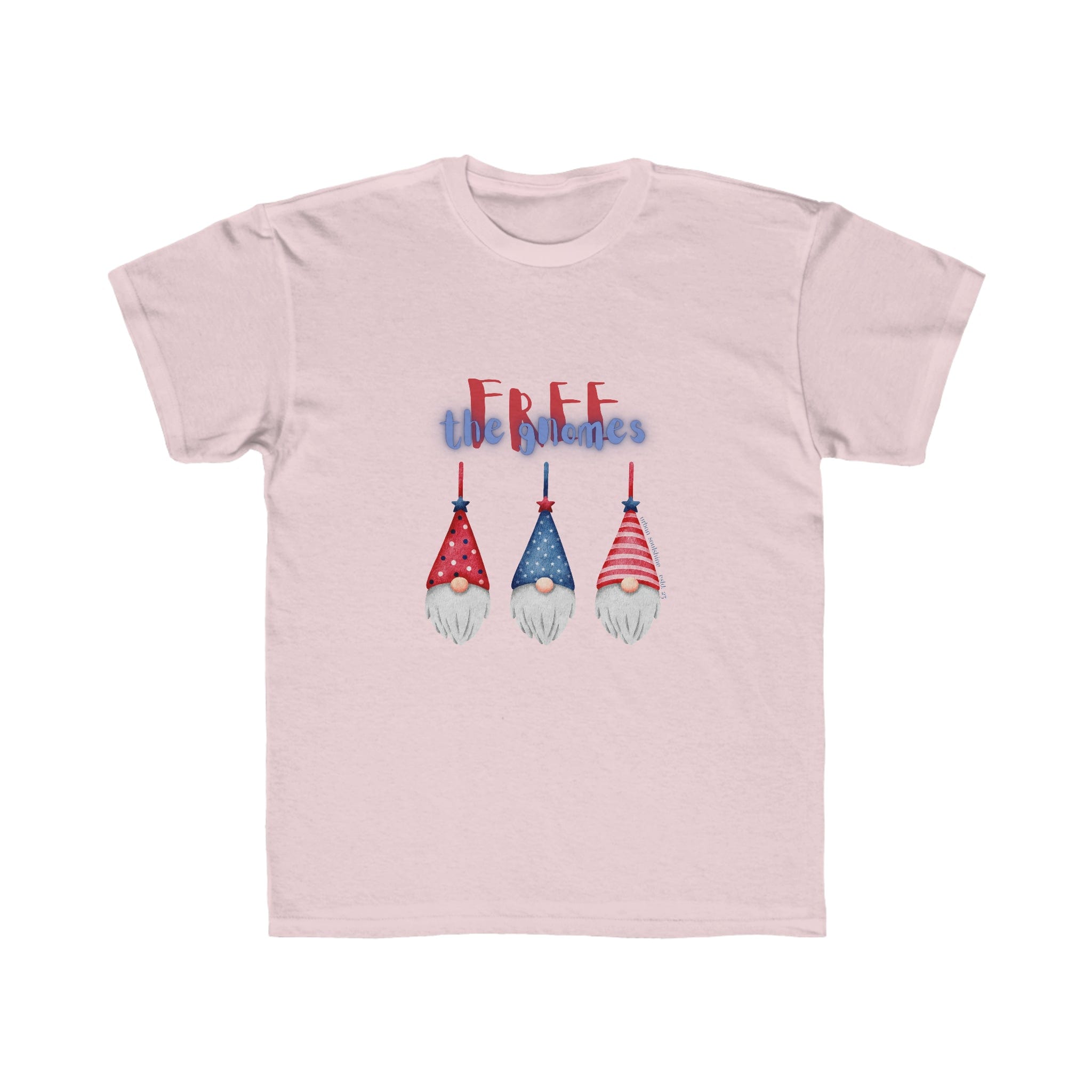 Urban SoulShine & co Kids clothes Soft Pink / XS FREE the GNOMES Banner Kid's t-shirt