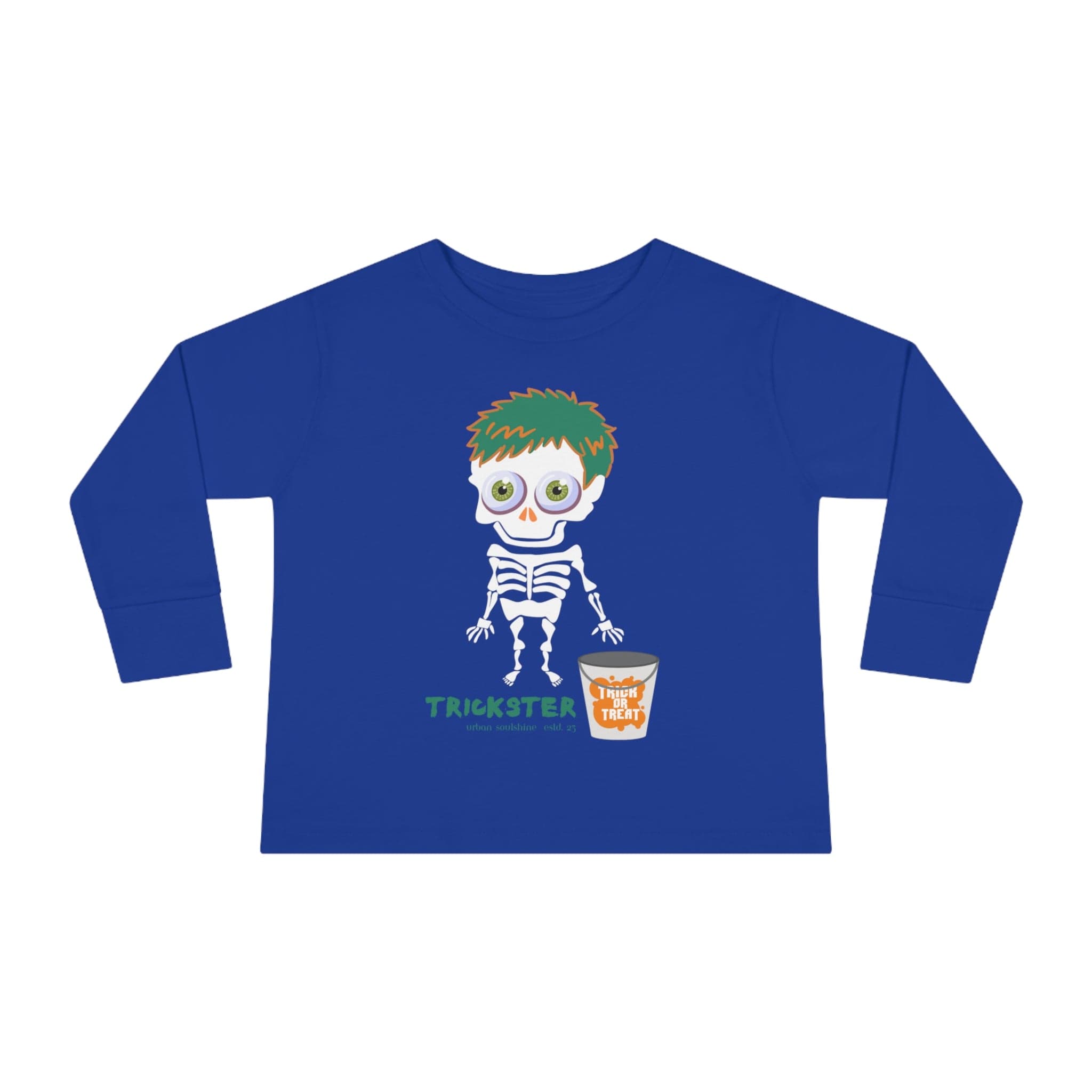 Urban SoulShine & co Kids clothes Trickster Halloween Toddler Long Sleeve Tee (unisex Tots)