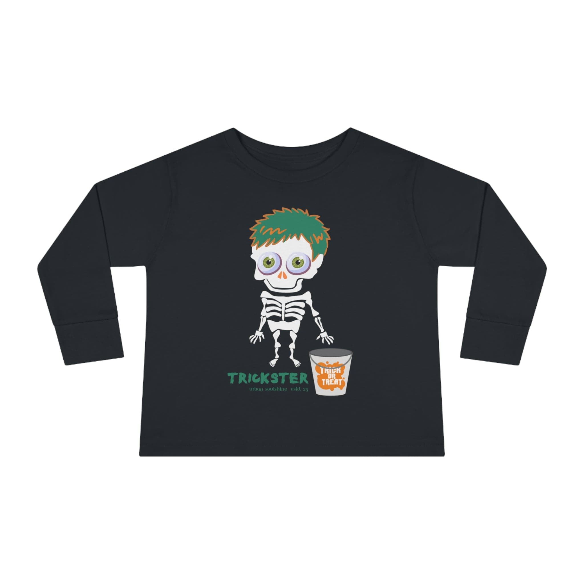 Urban SoulShine & co Kids clothes Trickster Halloween Toddler Long Sleeve Tee (unisex Tots)