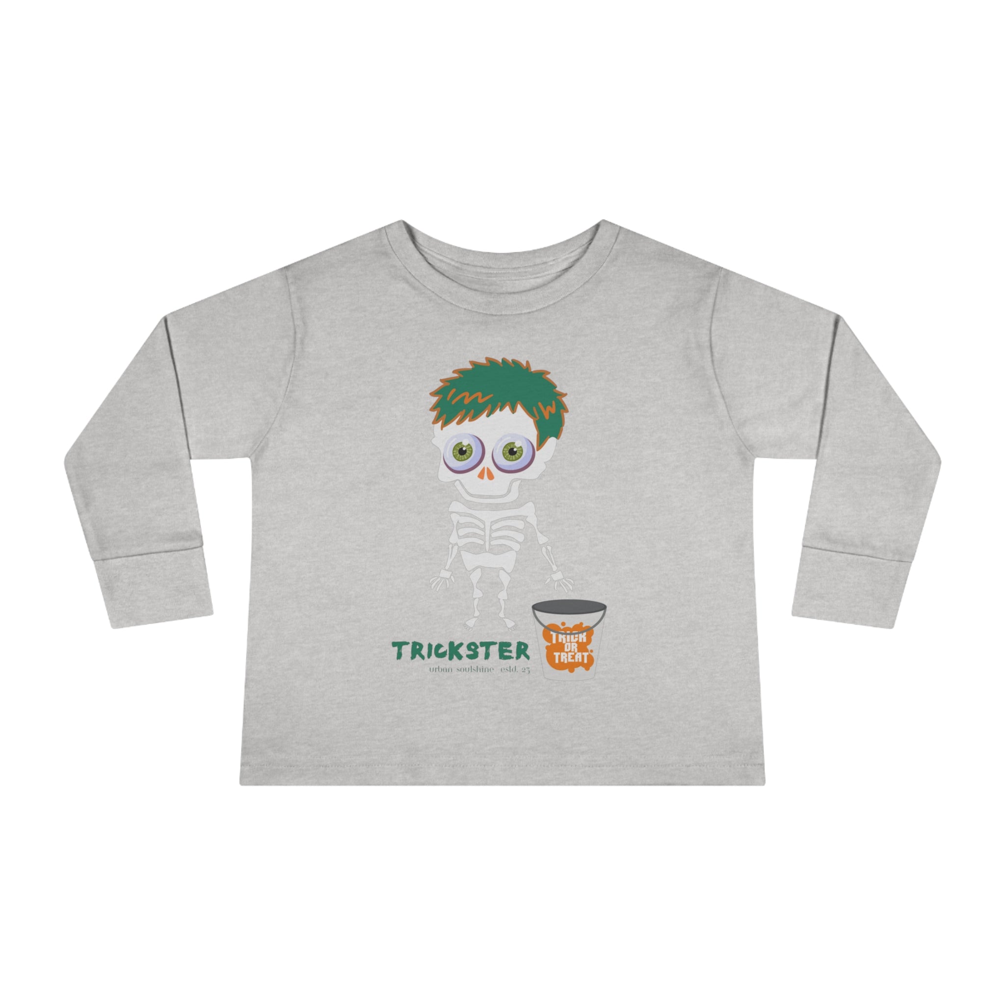 Urban SoulShine & co Kids clothes Trickster Halloween Toddler Long Sleeve Tee (unisex Tots)