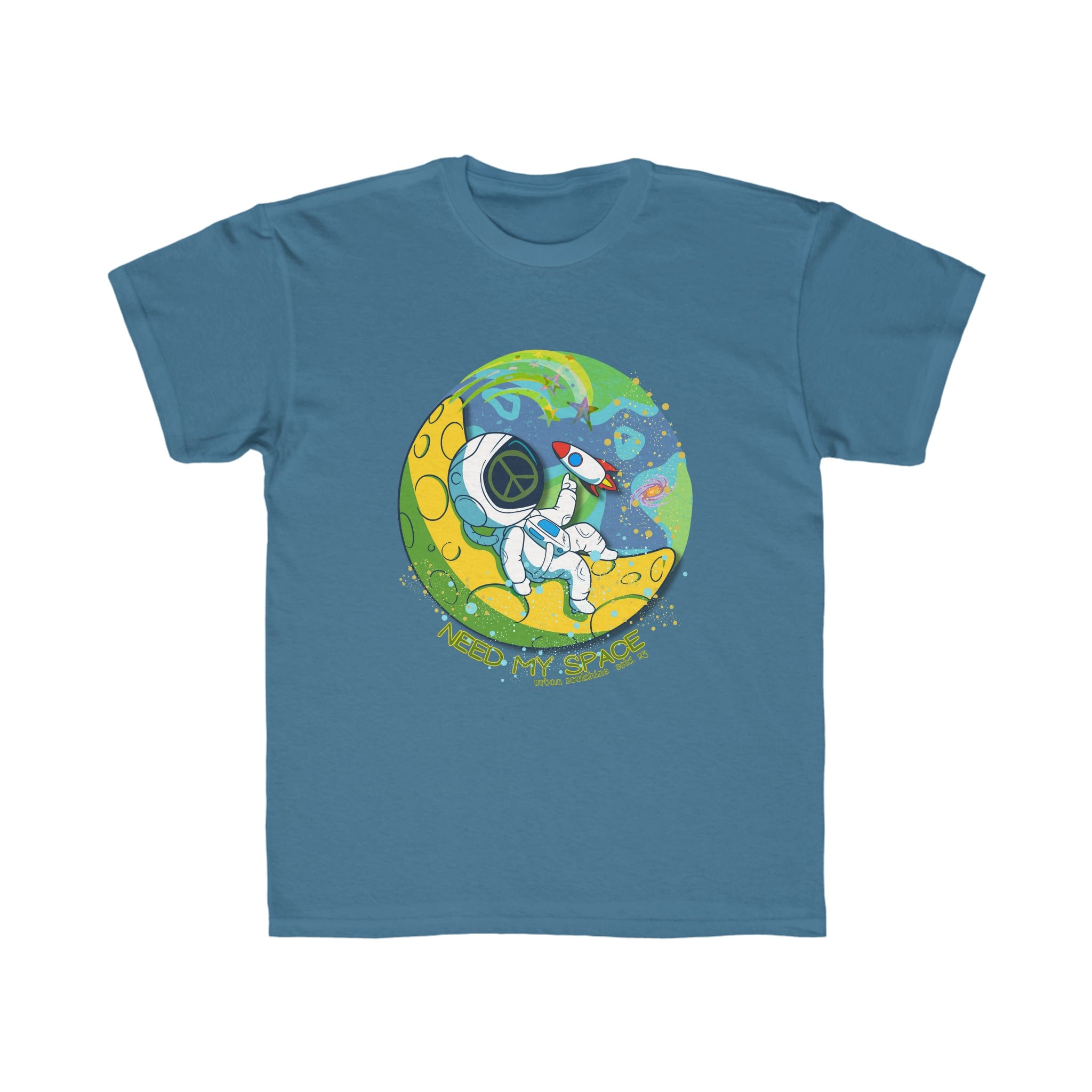 Urban SoulShine & co Kids clothes Turquoise / XS Need My Space Astronaut Kid's Tee (unisex)