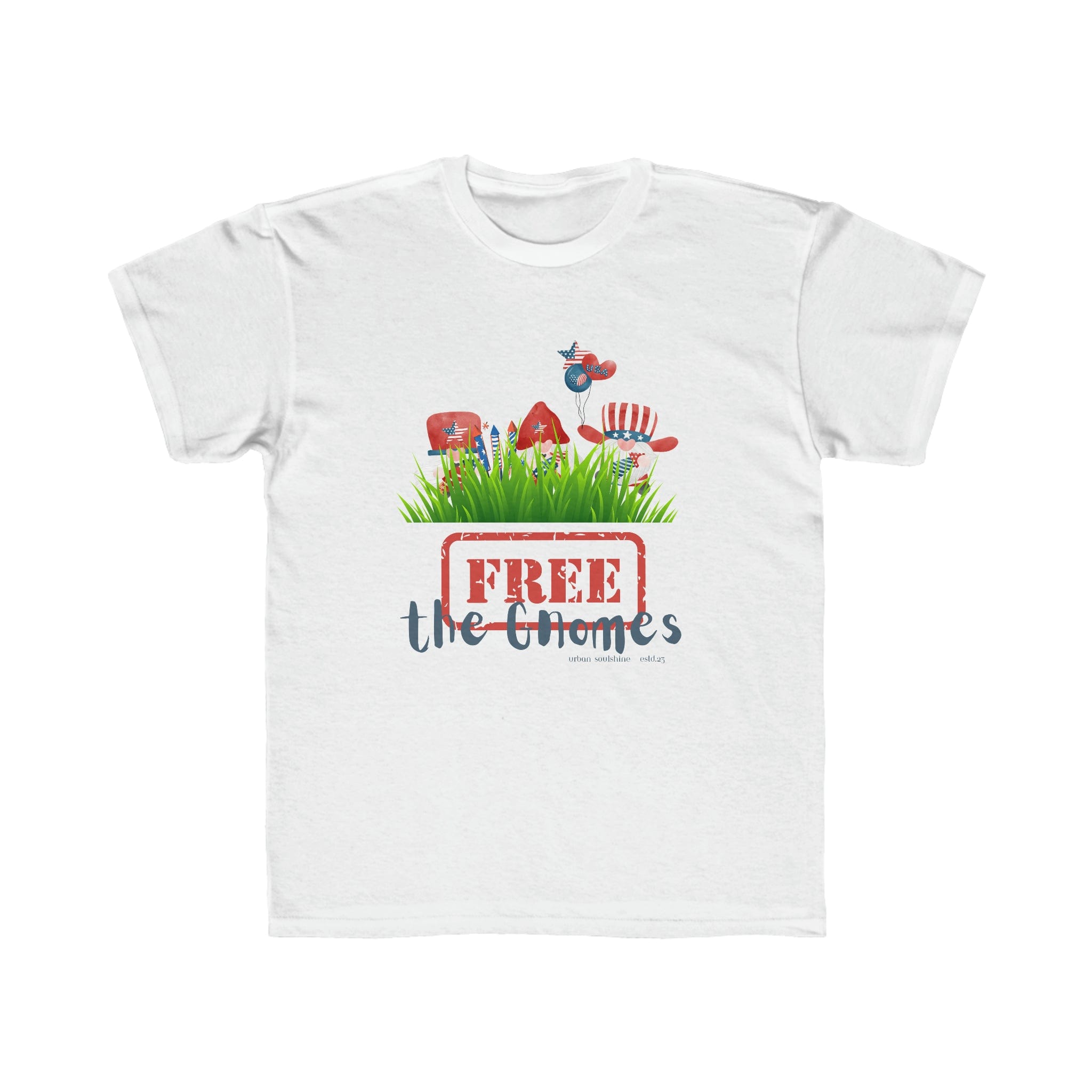 Urban SoulShine & co Kids clothes White / XL FREE the GNOMES Breakout Kid's t-shirt