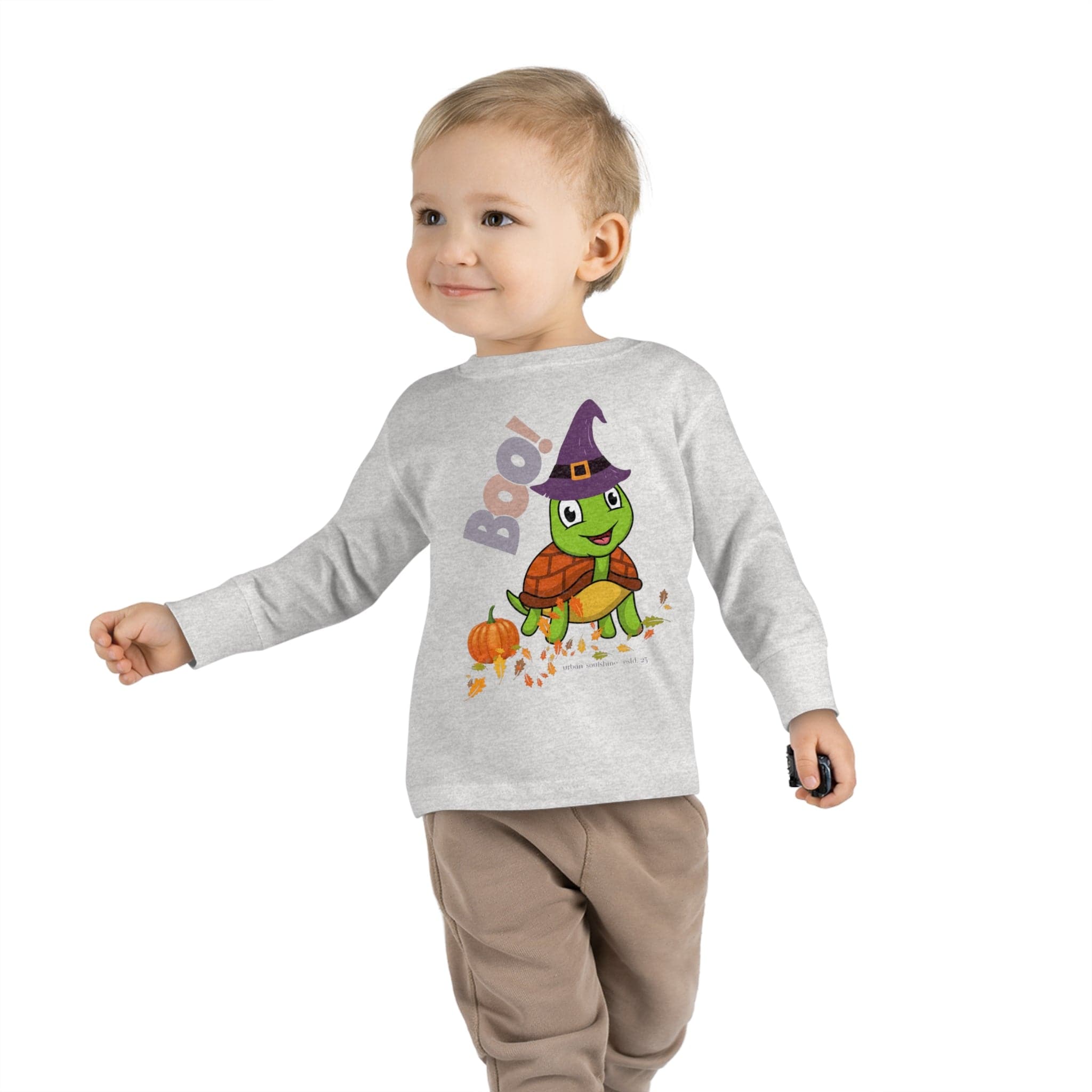 Urban SoulShine & co Kids clothes Witchy Turtle Halloween Toddler Long Sleeve Tee (Unisex Tot)