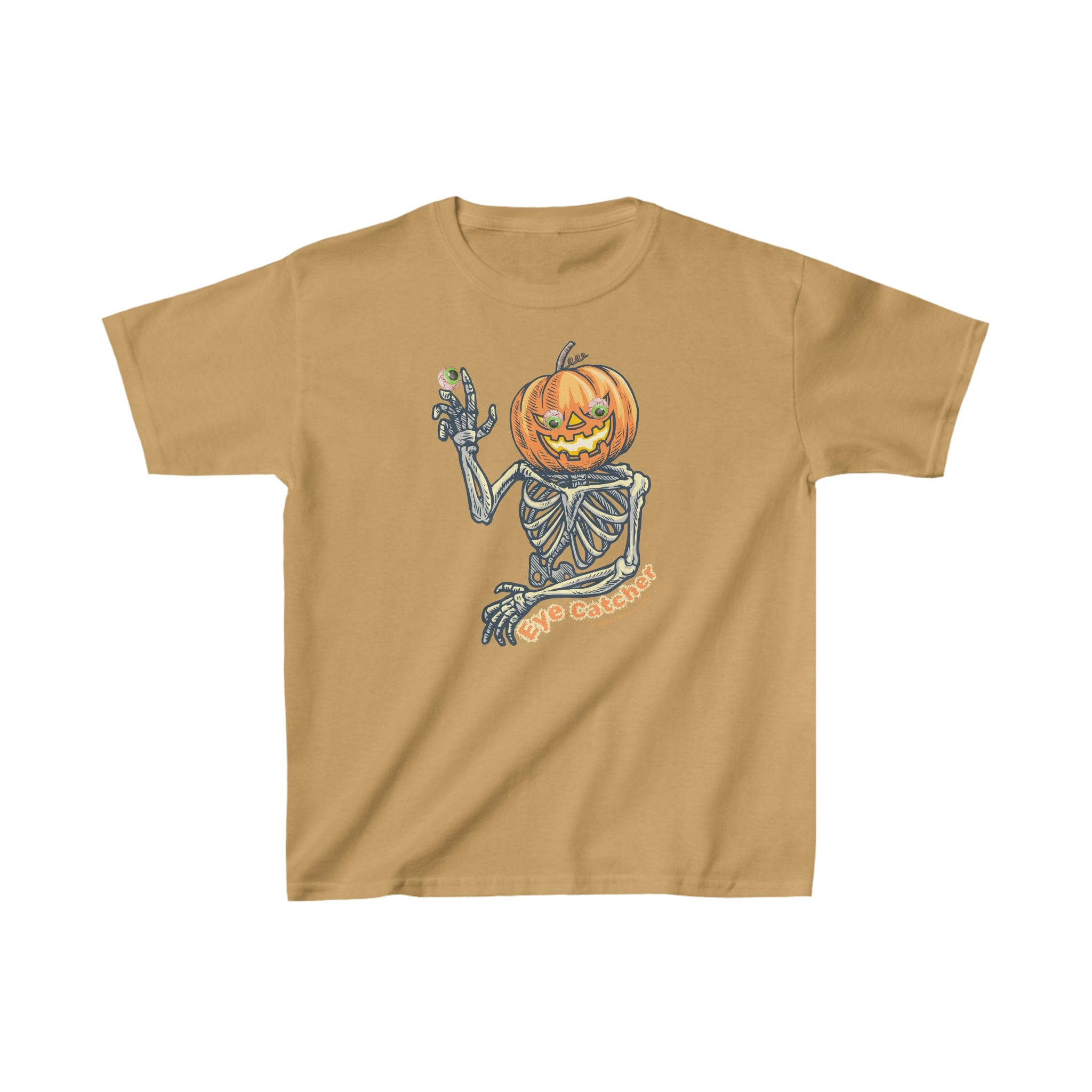  Old Gold Eye Catcher Halloween Jack-o-latern Kids Heavy Cotton™ Tee