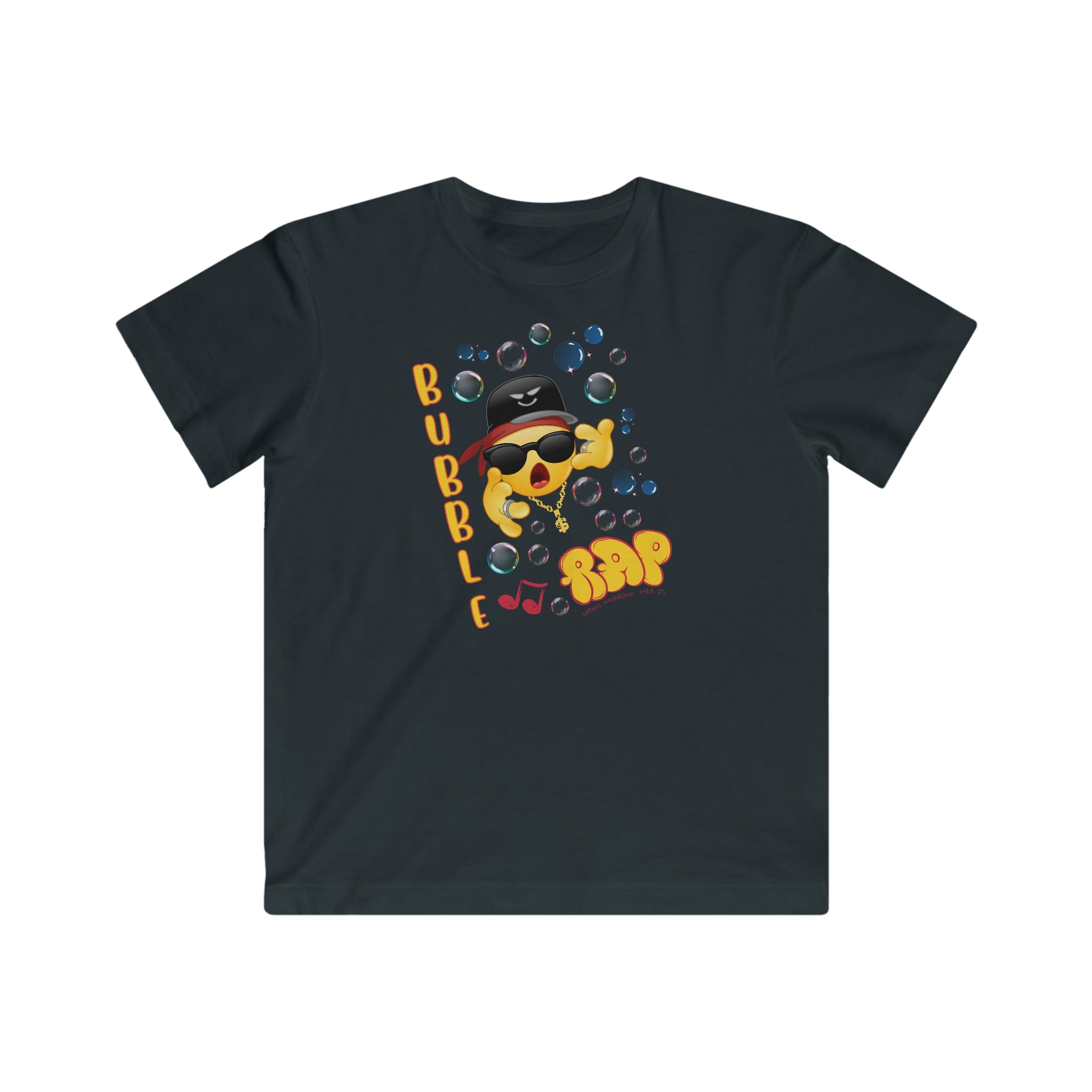  Black Bubble Rap Kid's Sarcasm Tee (unisex)