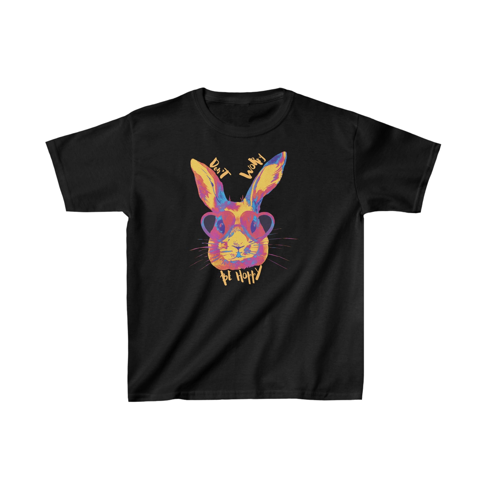 Urban SoulShine & co Kids clothes XS / Black Don't Worry Be Hoppy Easter Cotton Tee (Youth)